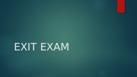 Exit exam urinary.pptx